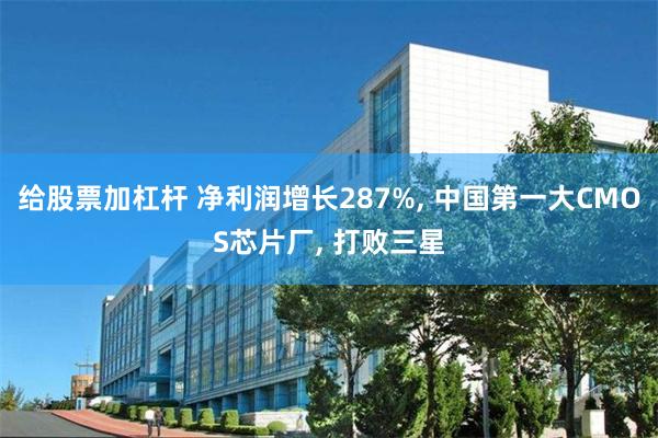 给股票加杠杆 净利润增长287%, 中国第一大CMOS芯片厂, 打败三星