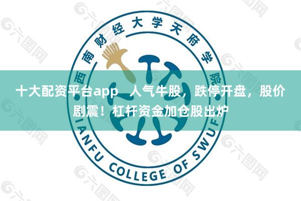 十大配资平台app   人气牛股，跌停开盘，股价剧震！杠杆资金加仓股出炉