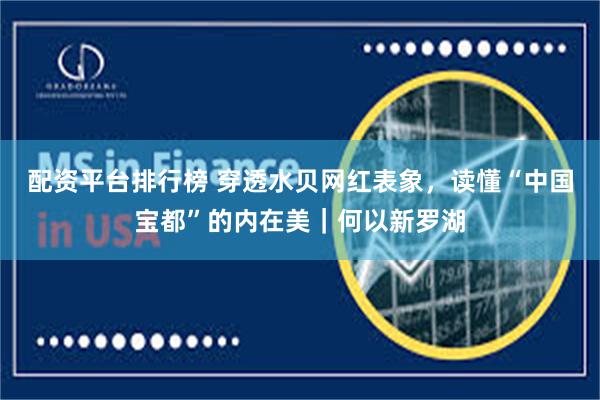 配资平台排行榜 穿透水贝网红表象，读懂“中国宝都”的内在美｜何以新罗湖