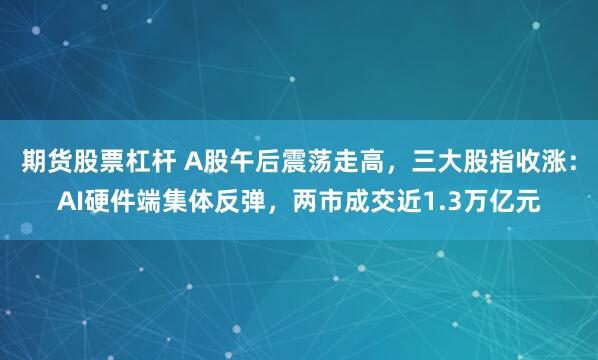 期货股票杠杆 A股午后震荡走高，三大股指收涨：AI硬件端集体反弹，两市成交近1.3万亿元