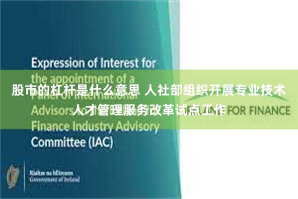 股市的杠杆是什么意思 人社部组织开展专业技术人才管理服务改革试点工作